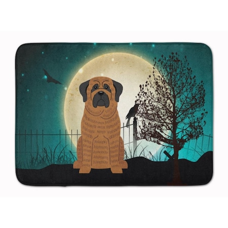 Carolines Treasures Halloween Scary Mastiff Brindle Machine Washable Memory Foam Mat BB2205RUG